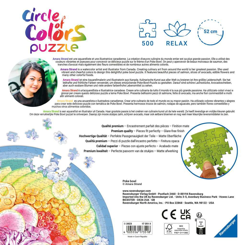 Circle of Colors: Poke Bowl 500 Piece Puzzle