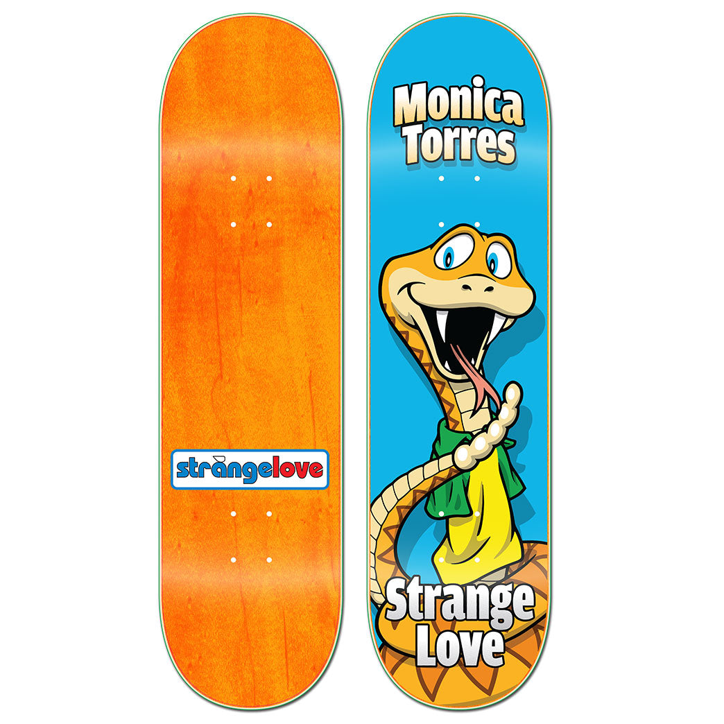 StrangeLove Monica Torres "Snake" 8.125" Skateboard Deck by Sean Cliver