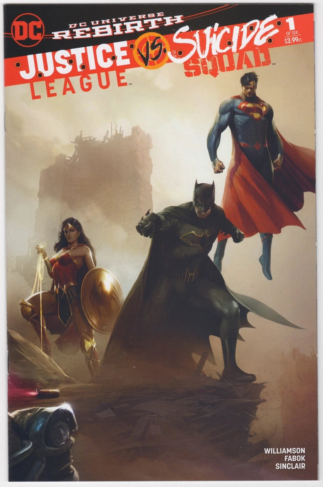 Justice League Vs Suicide Squad #1 Francesco Mattina Connecting Color Variant Set of 2 (12/21/2016) Dc