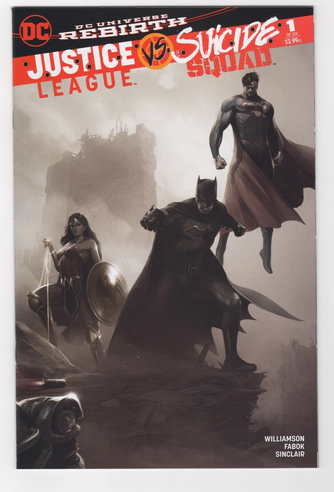 Justice League Vs Suicide Squad #1 Francesco Mattina Connecting B&W Variant Set of 2 (12/21/2016) Dc