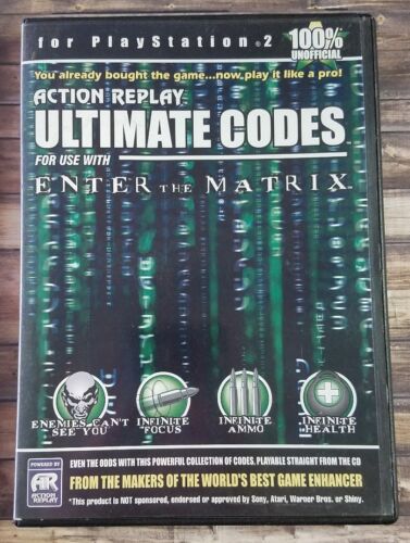 Action Replay Ultimate Codes: Enter The Matrix (Playstation 2)