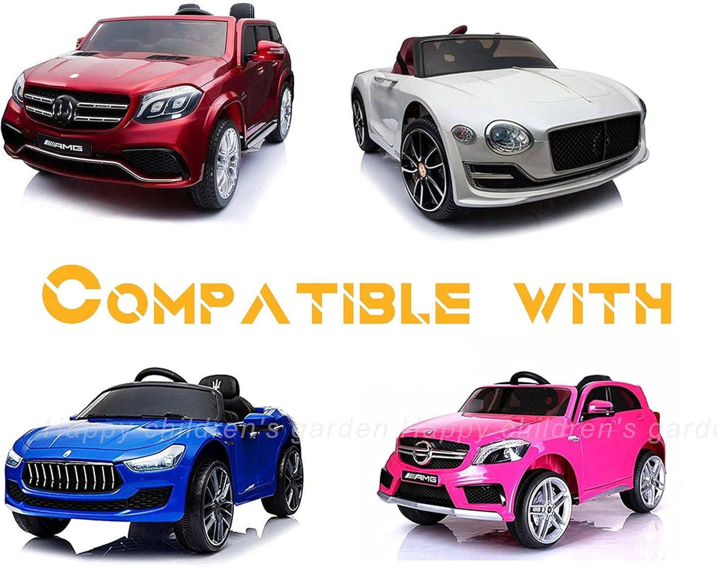 Safe and Reliable 12 Volt Charger for Ride-On Toys with 6ft Cable and LED Status Lights