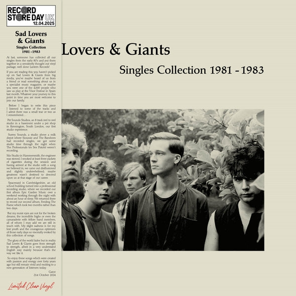 Singles Collection 1981-1983 (RSD UK, Clear Vinyl) (Vinyl)