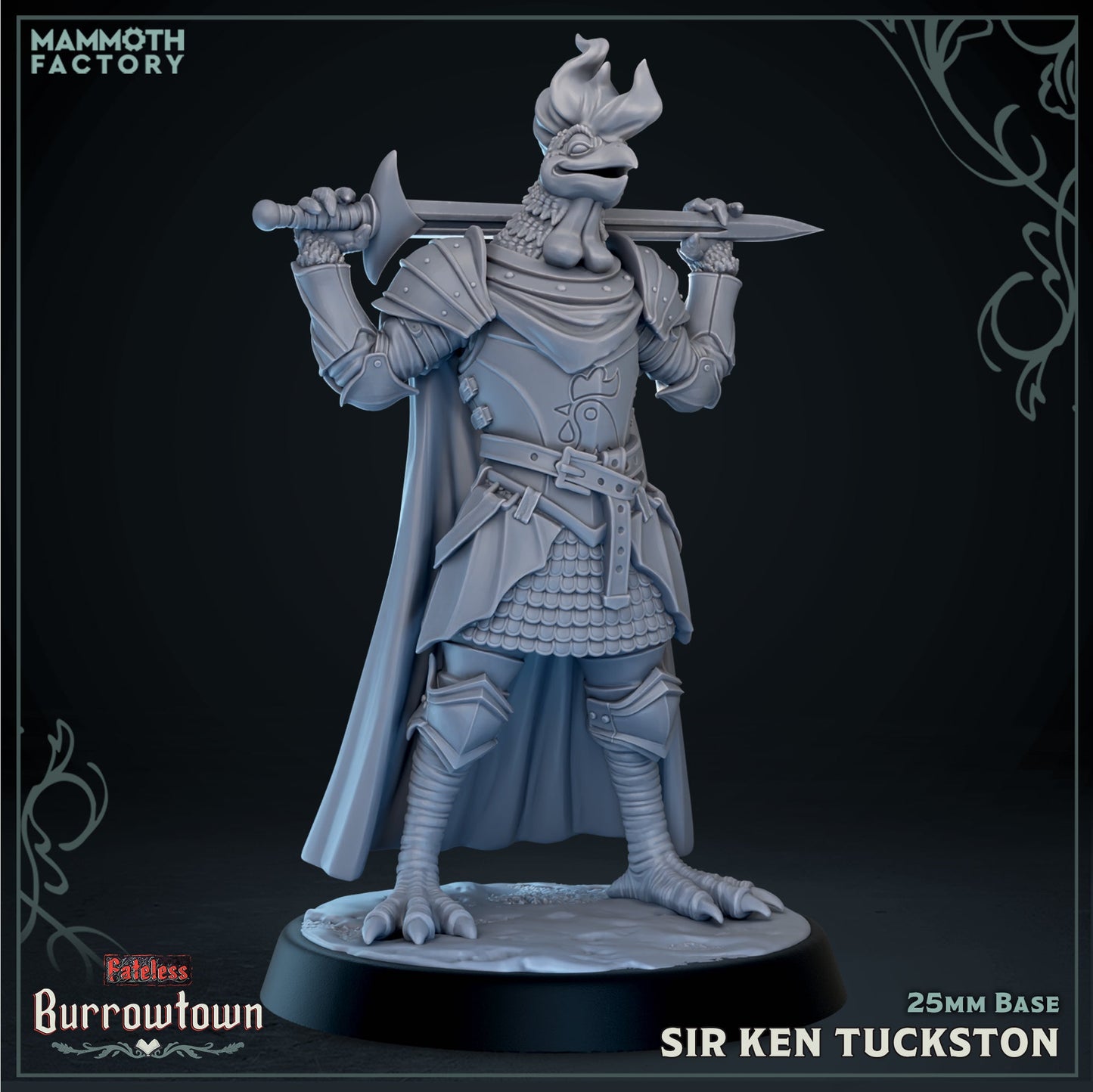 Sir Ken Tuckston (Male Aarakocra Rooster Knight) - Golden Apple Comics