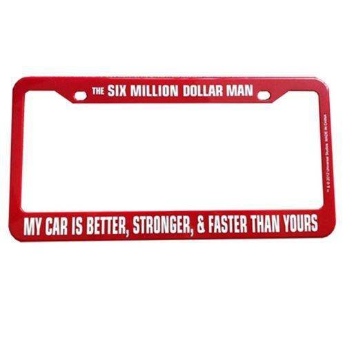 Six Million Dollar Man License Plate Frame - Golden Apple Comics