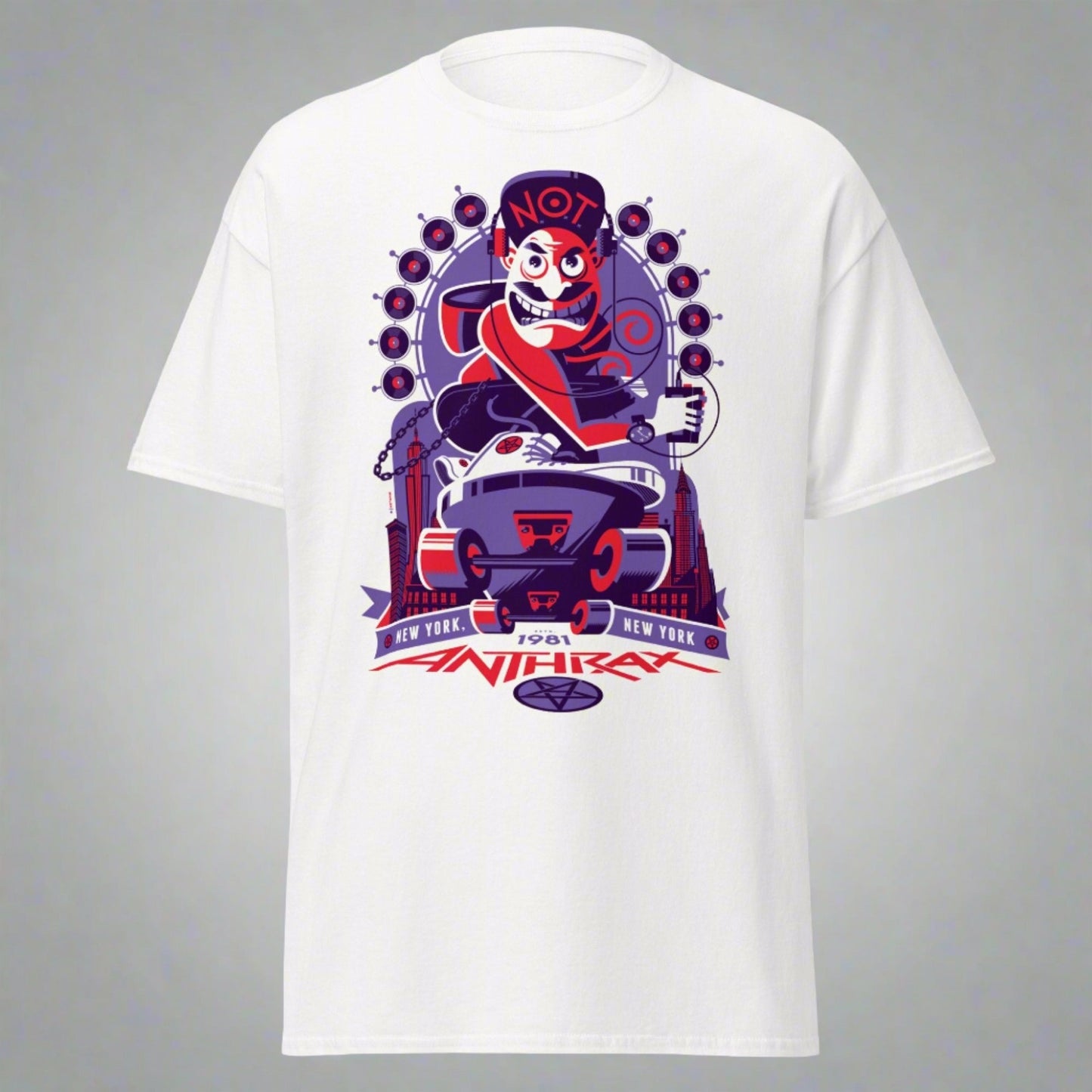 Anthrax - New York 81 Tour Jumbo Print T-Shirt ()