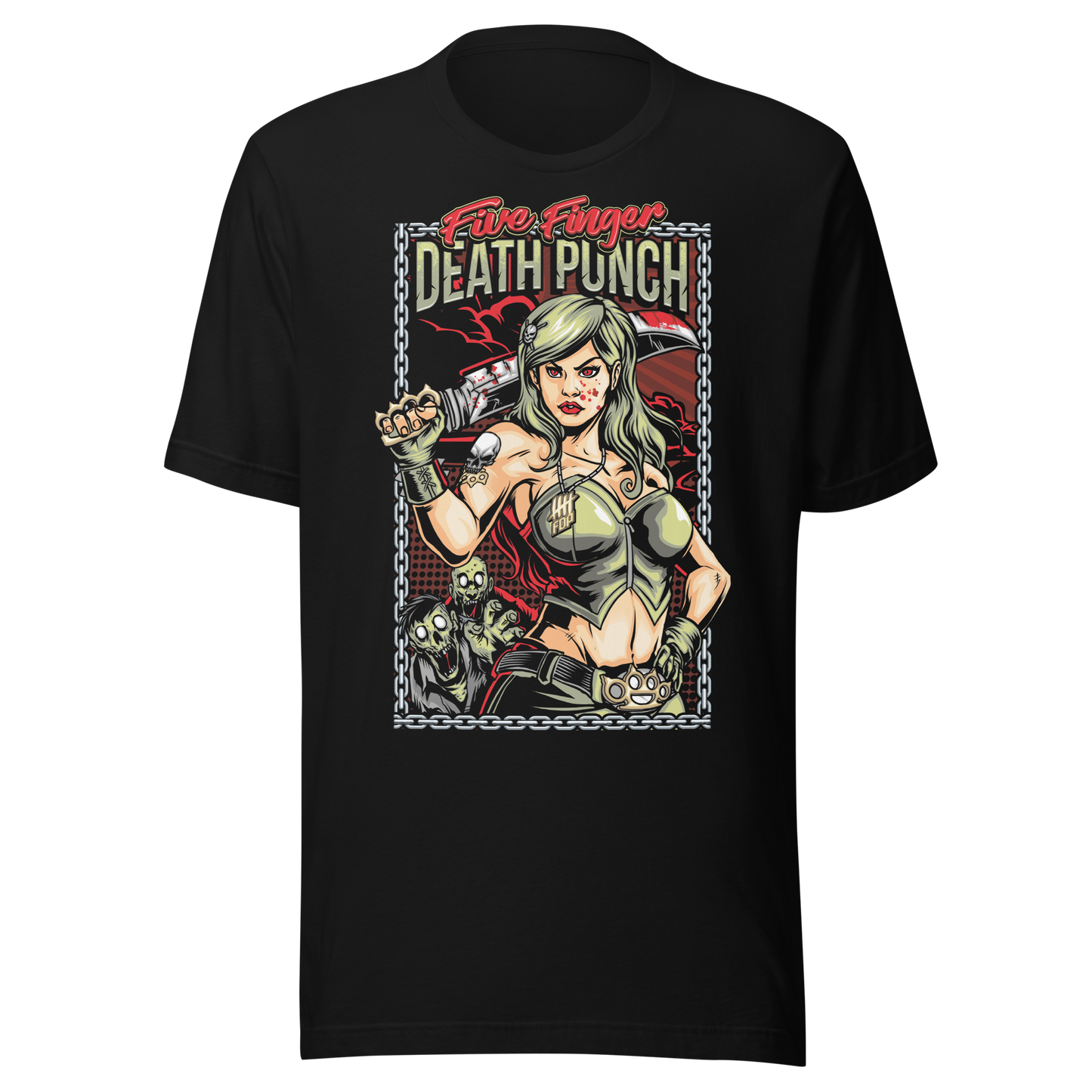 Five Finger Death Punch Machete T-Shirt ()