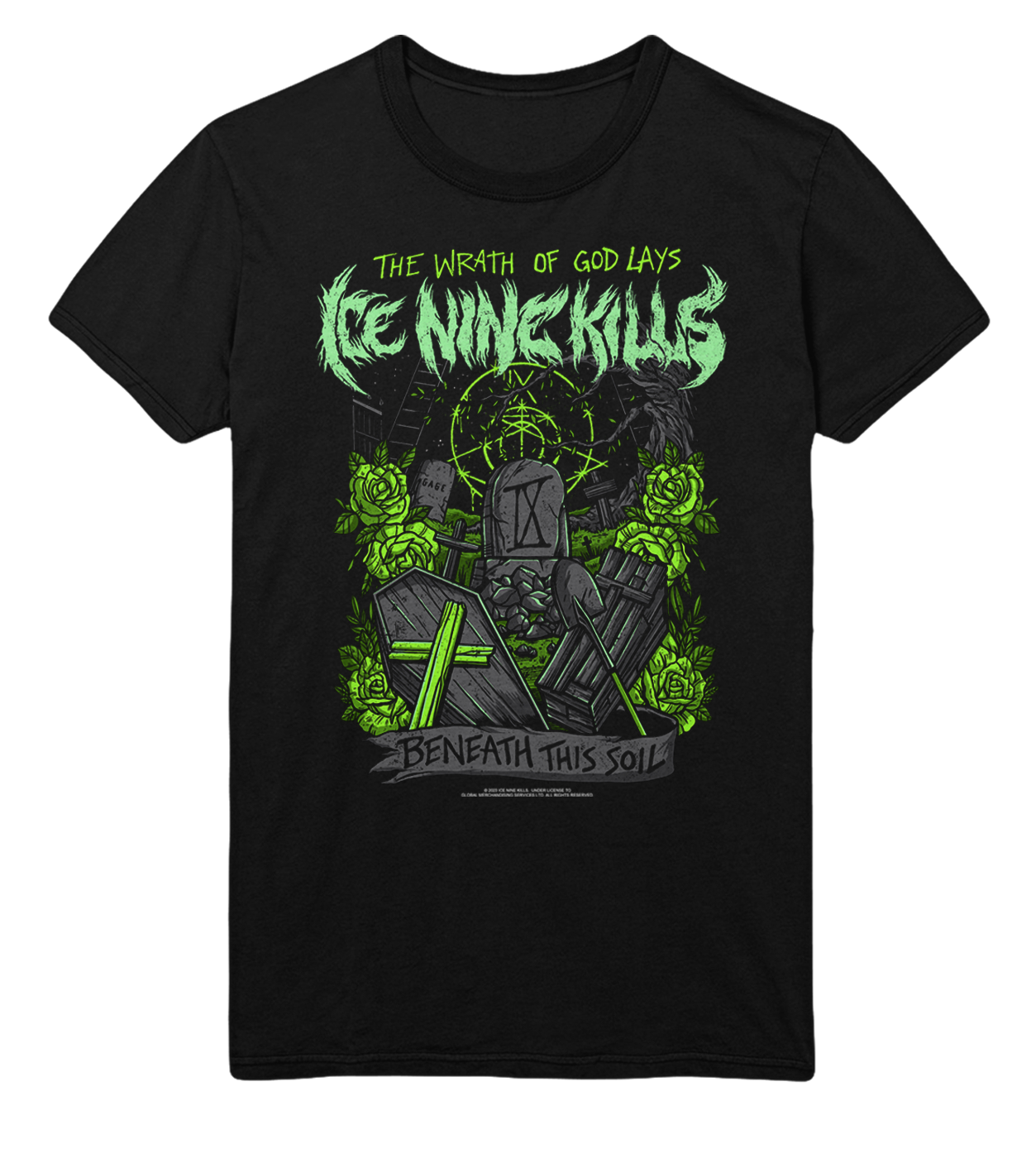 Ice Nine Kills Green Wrath Jumbo Print T-Shirt ()