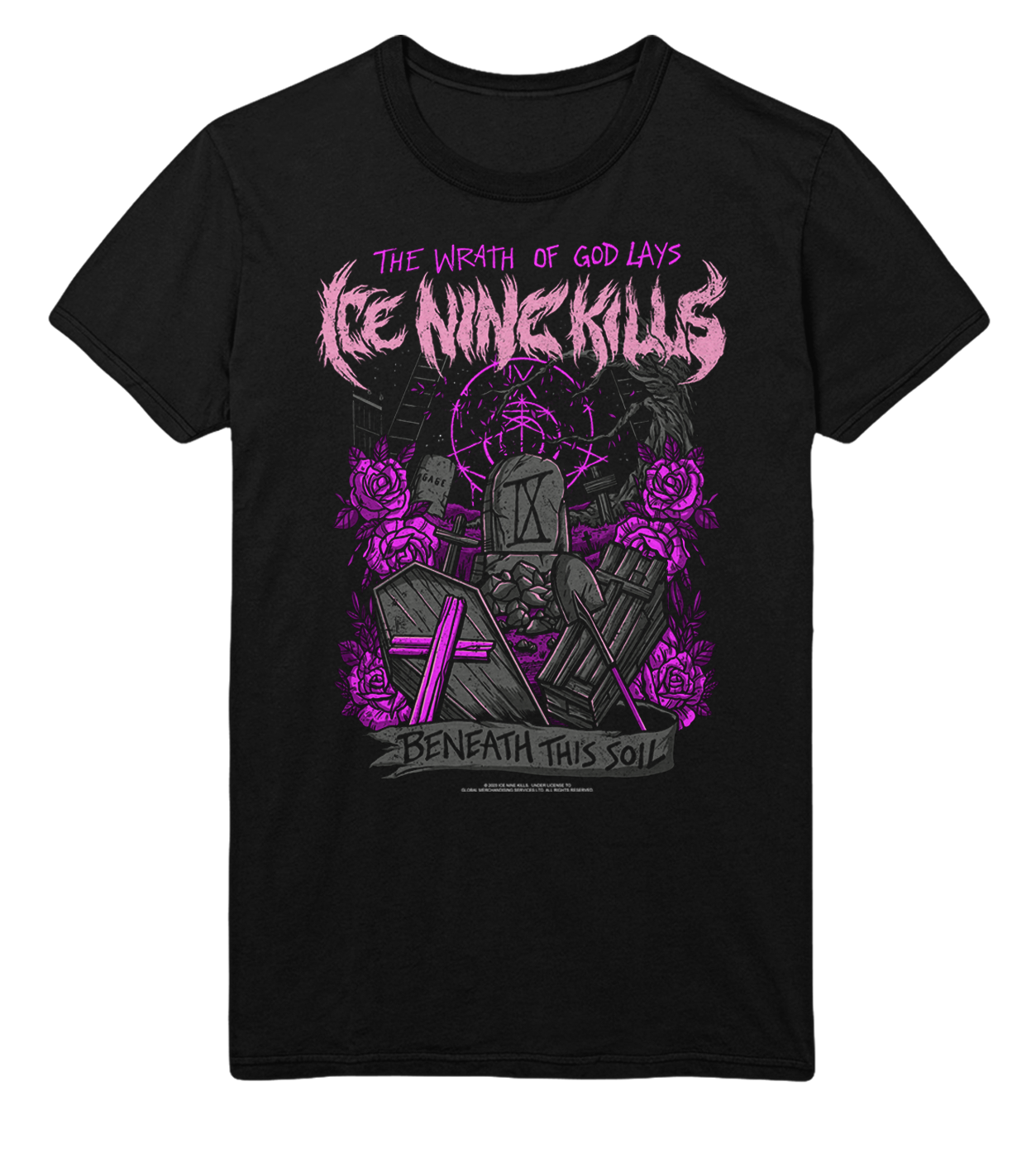Ice Nine Kills Purple Wrath Jumbo Print T-Shirt ()