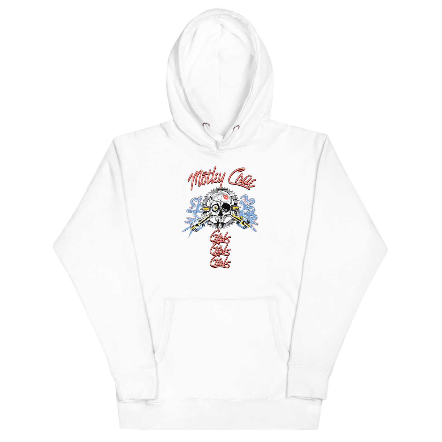 Motley Crue Girl's Skull Classic Hoodie ()