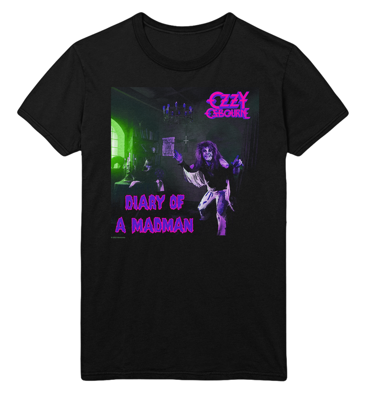 Ozzy Osbourne Purple Diary Jumbo Print T-Shirt ()