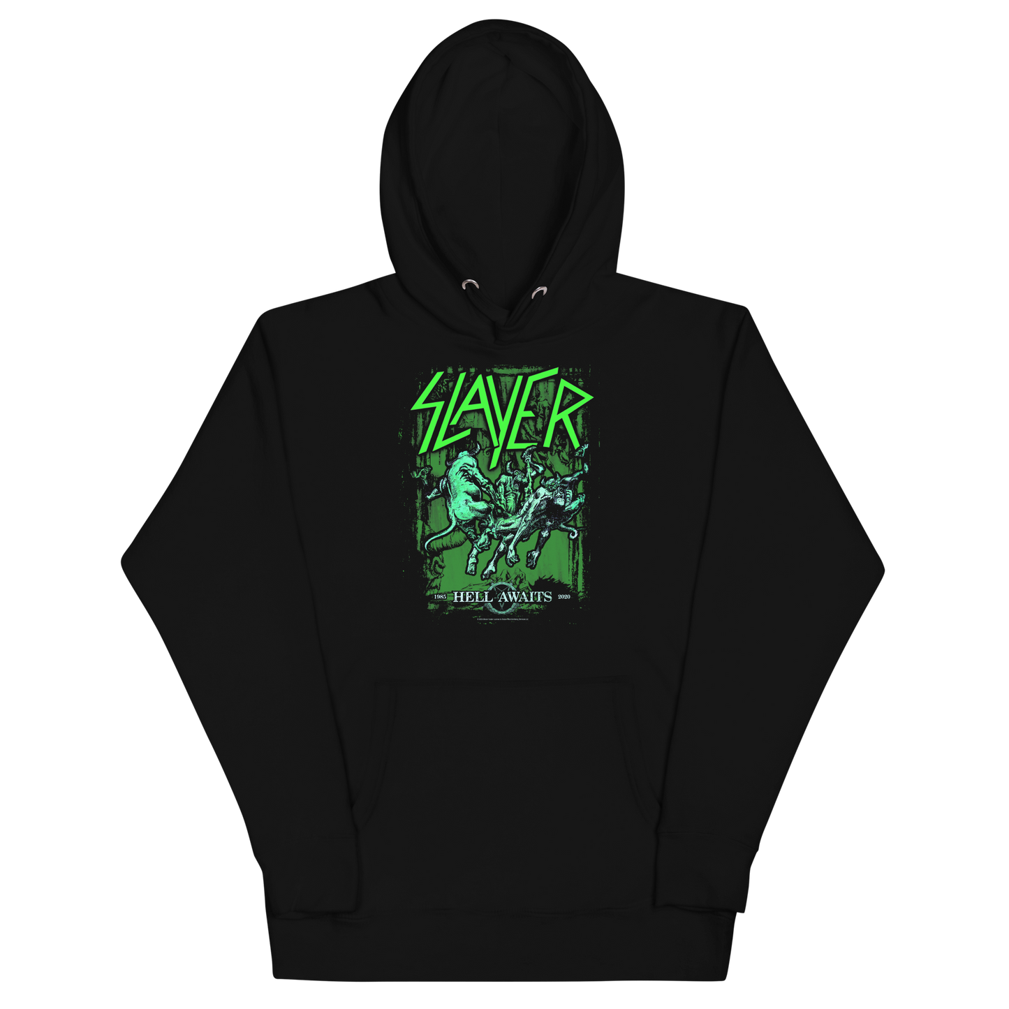 Slayer Neon Hell Awaits Classic Hoodie ()