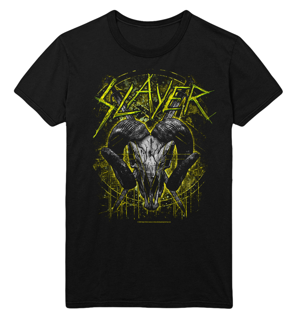 Slayer Ram Horns Jumbo Print T-Shirt ()