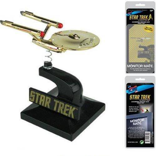 Star Trek: The Original Series 24kt Gold Plated Enterprise Monitor Mate - Convention Exclusive - Golden Apple Comics