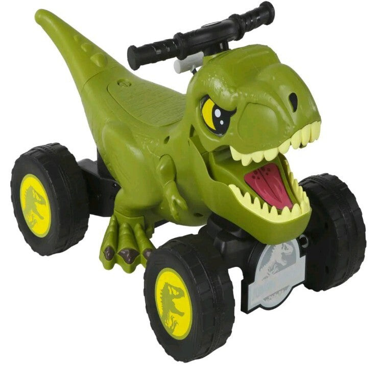 Tyrannosaurus T-Rex 4-Wheel Ride-On Power Car Toy for Toddlers and Kids