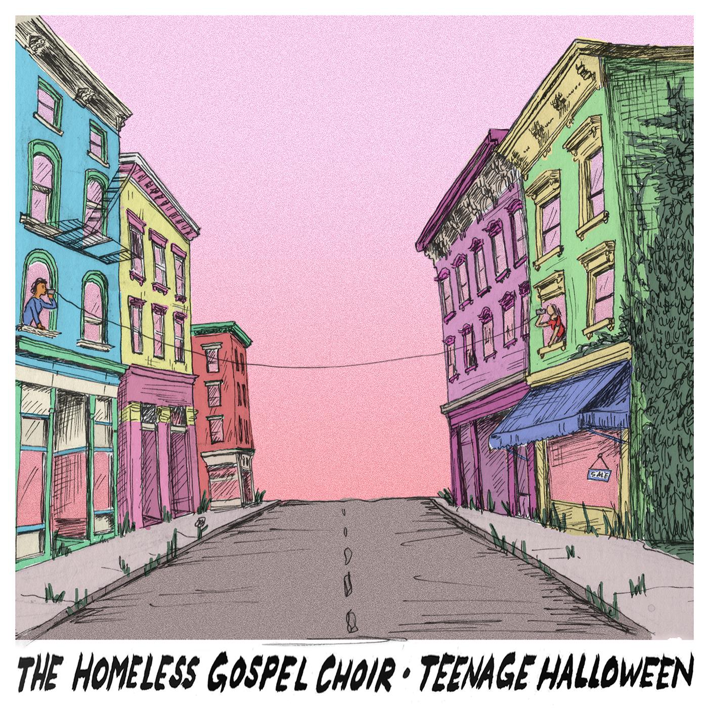 The Homeless Gospel Choir " Teenage Halloween (OPAQUE YELLOW VINYL) (Vinyl)