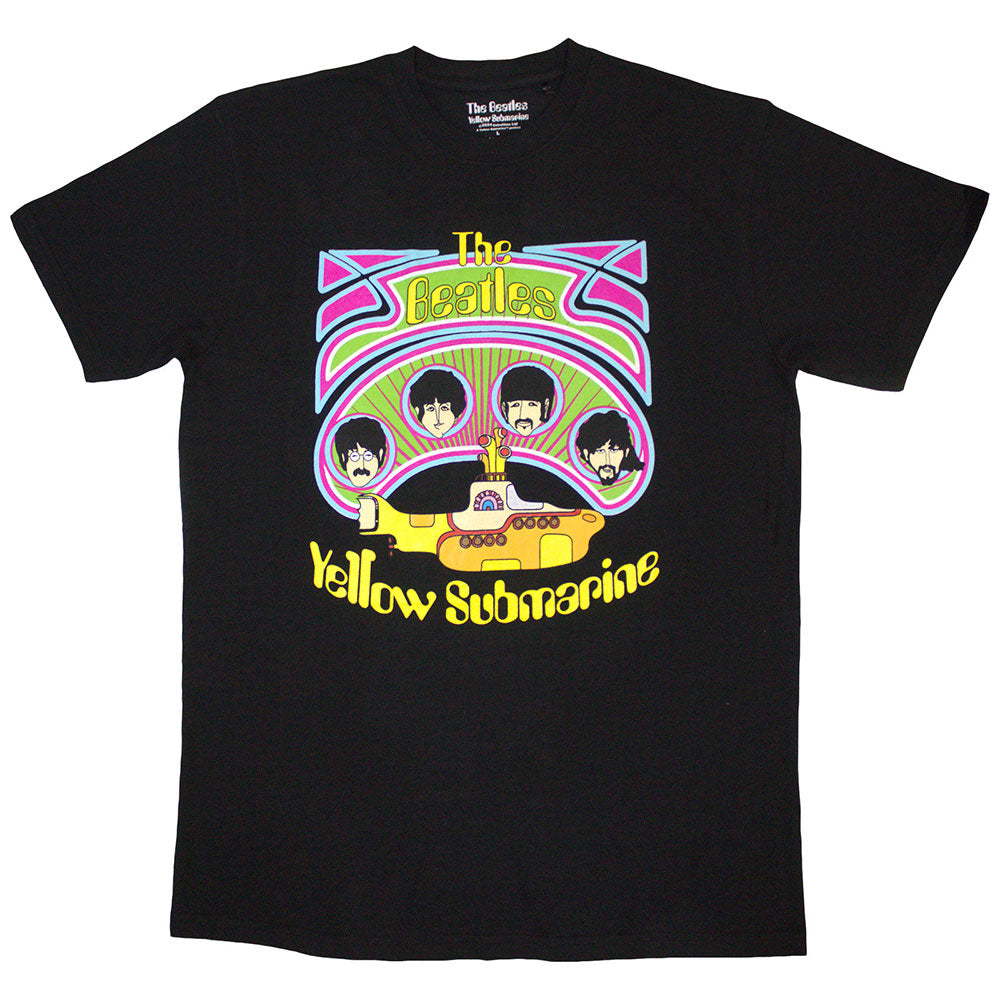 Yellow Submarine Heads in Circles v2 (T-Shirt)