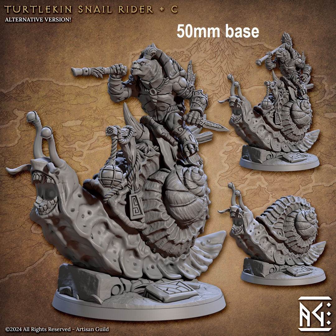Turtlekin Snail Rider (Base Sculpt C)