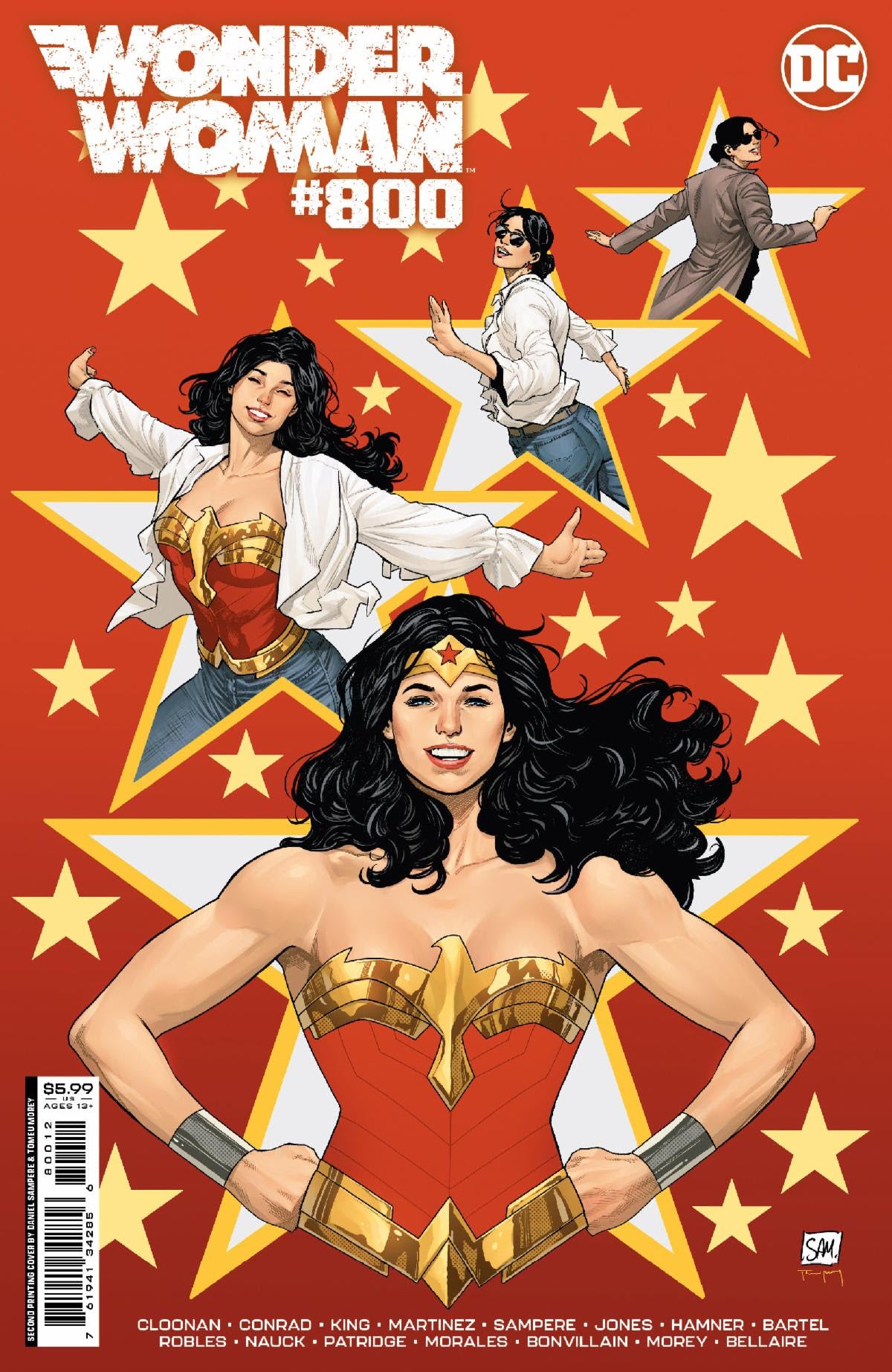 Wonder Woman #800 2nd Print A Daniel Samprere Variant (08/01/2023) Dc - Golden Apple Comics