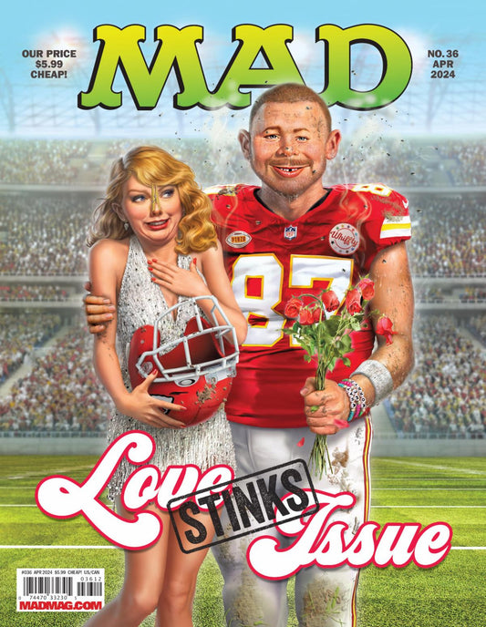 Mad Magazine #36 2nd Print Taylor Swift Travis Kelce Football Variant (04/02/2024) Dc
