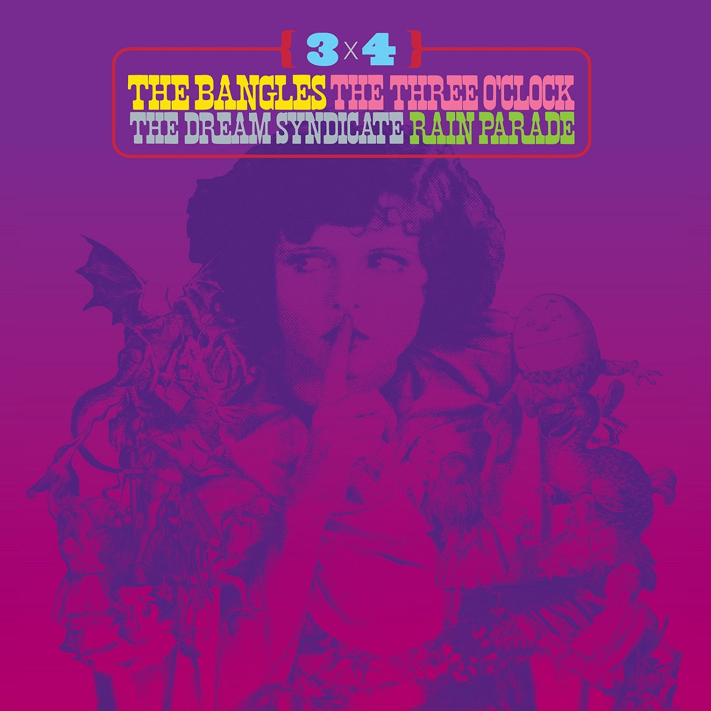 3 x 4: The Bangles, The Three O'Clock, The Dream Syndicate, Rain Parade (Vinyl)
