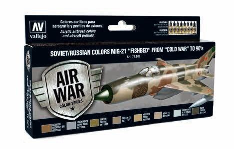 Vallejo 71607 17ml Bottle Soviet/Russian MiG21 Fishbed Cold War to 90's Model Ai