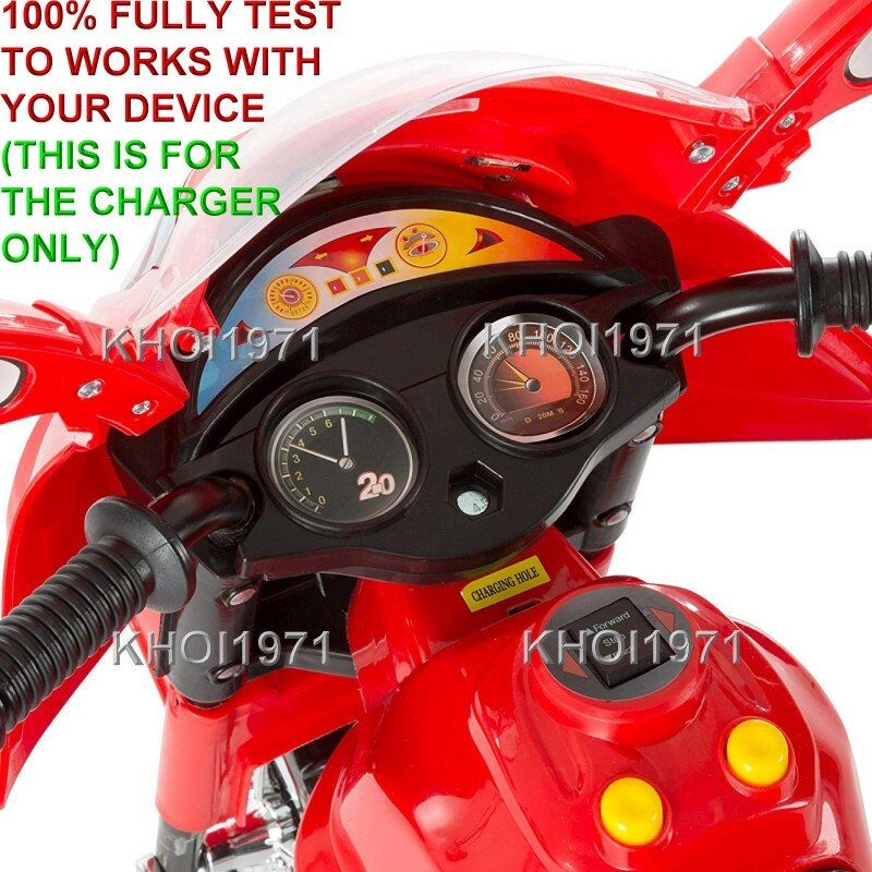 AC Wall Charger Adapter for 3-Wheel Little Rider Trike Motorcycle Ride-On Toy