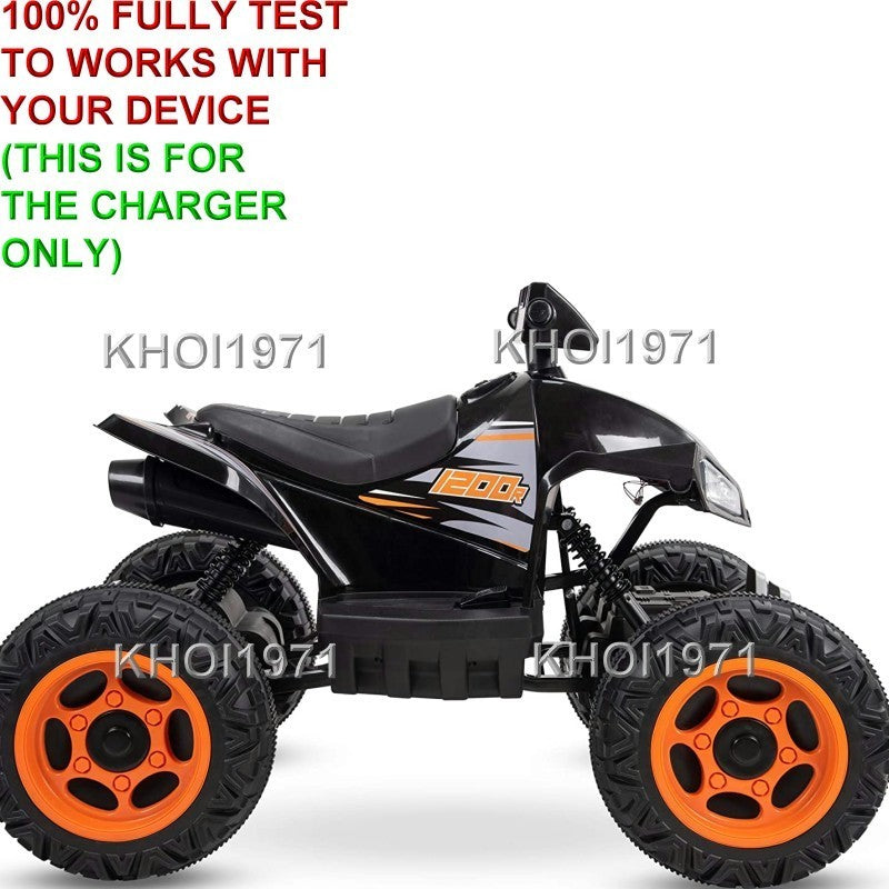 AC Wall Charger Adapter for 12V Ride-On ATV Battery Model 17299P 1200R