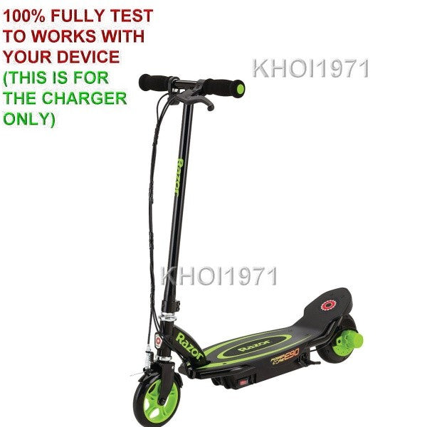 AC Wall Charger for Green Razor Power Core E90 Electric Scooter