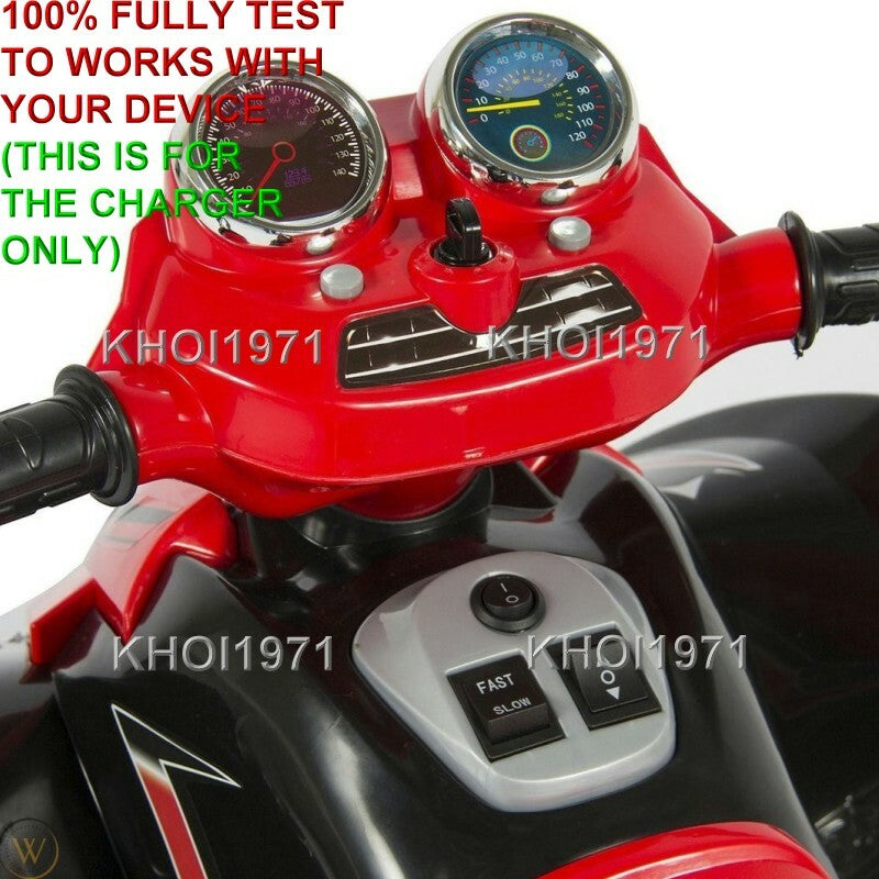 12V AC Wall Charger Adapter for Red ATV Ride-On SKY2071