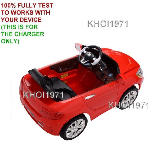 AC Wall Charger Adapter for Red Kids Ride-On Car with Remote TY557898