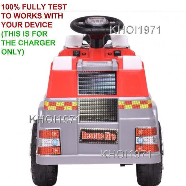 AC Wall Charger Adapter for Kids Ride-On Rescue Fire Truck Model TY565273