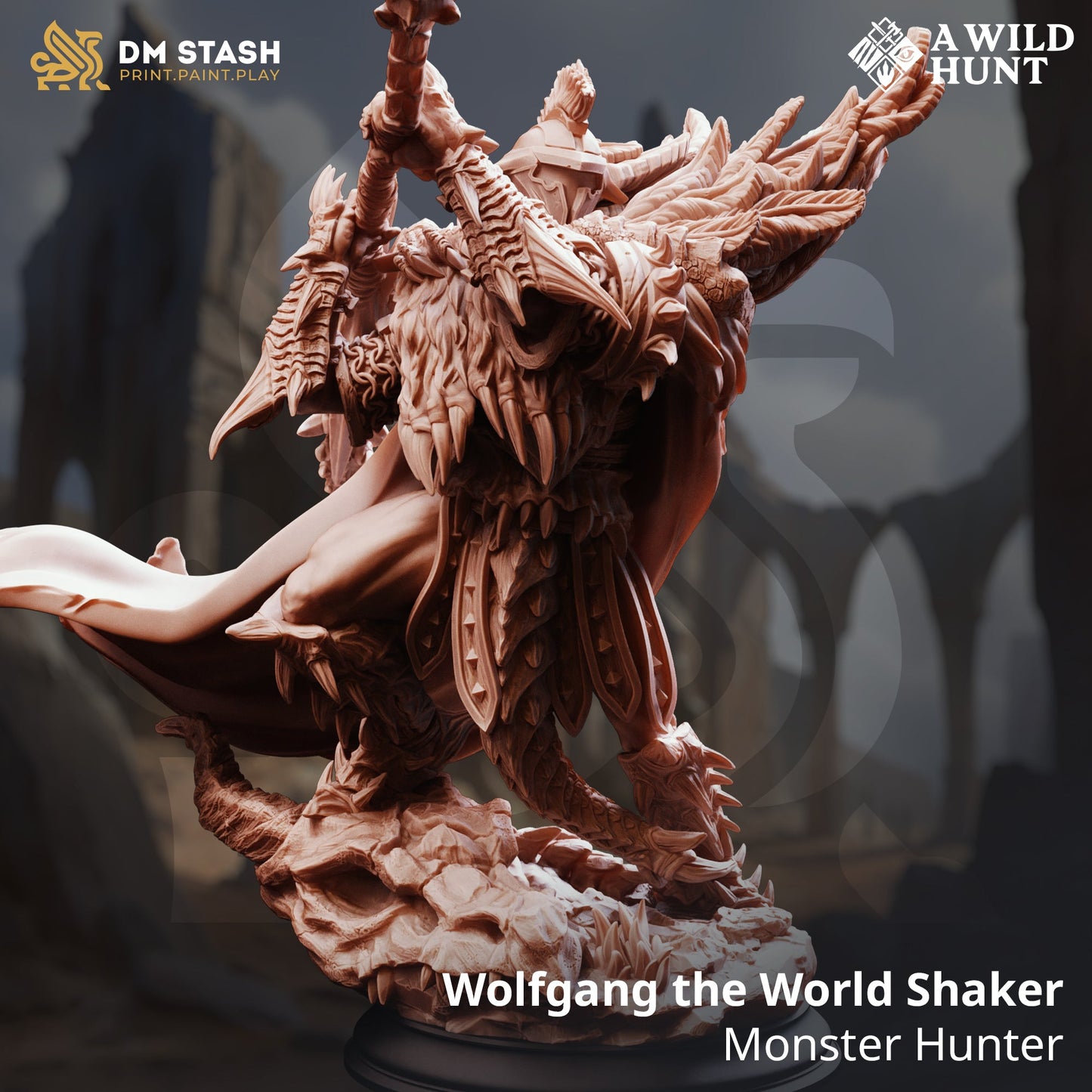 Wolfgang the World Shaker, Monster Hunter (Male Human Fighter) - Golden Apple Comics