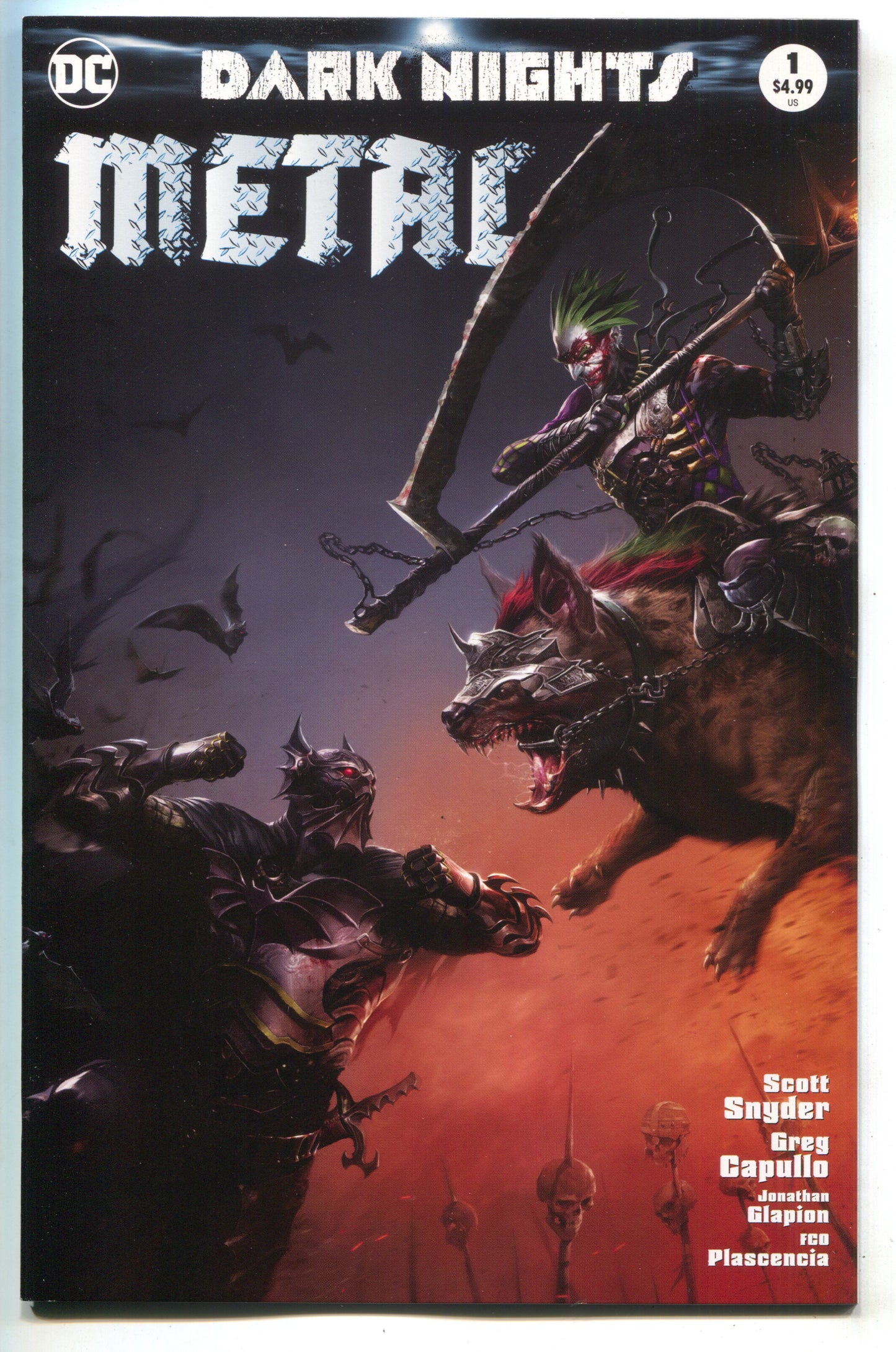 Dark Nights Metal 1 DC 2017 Francesco Mattina Variant Batman Joker
