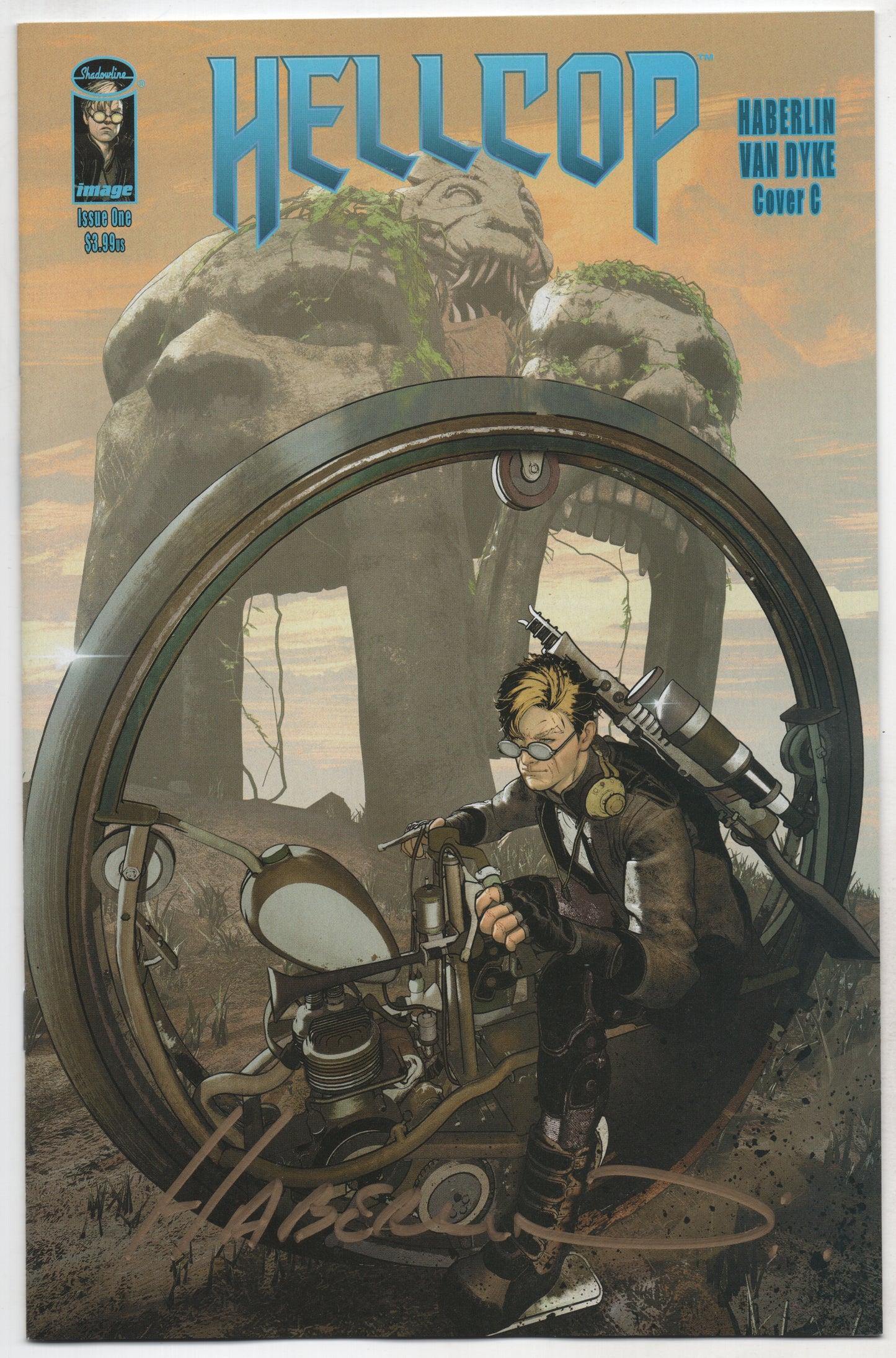 Hellcop #1 C SIGNED Brian Haberlin Variant (Mr) (10/20/2021) Image