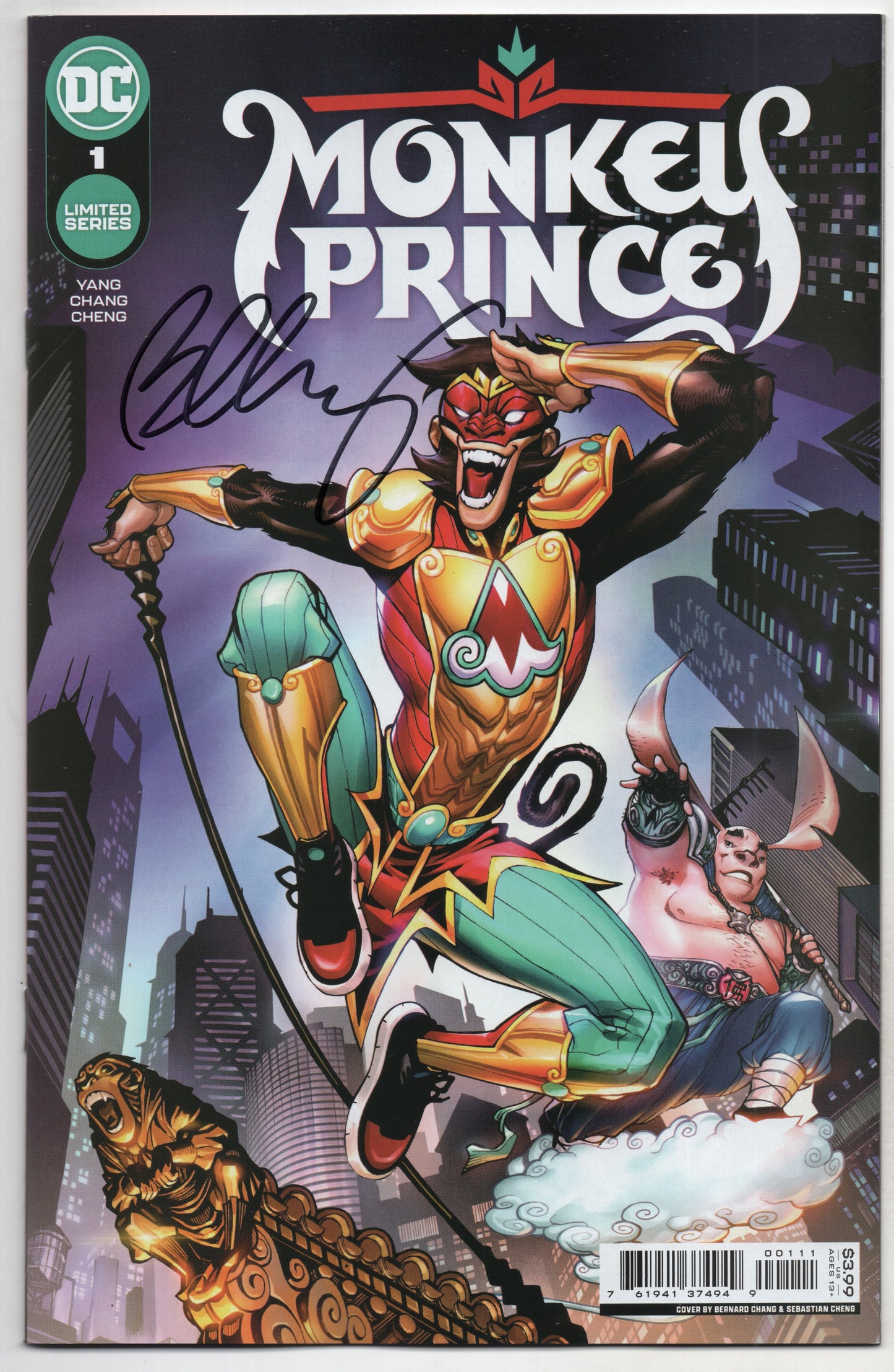 Monkey Prince #1 (Of 12) A Bernard Chang SIGNED (02/01/2022) Dc - Golden Apple Comics