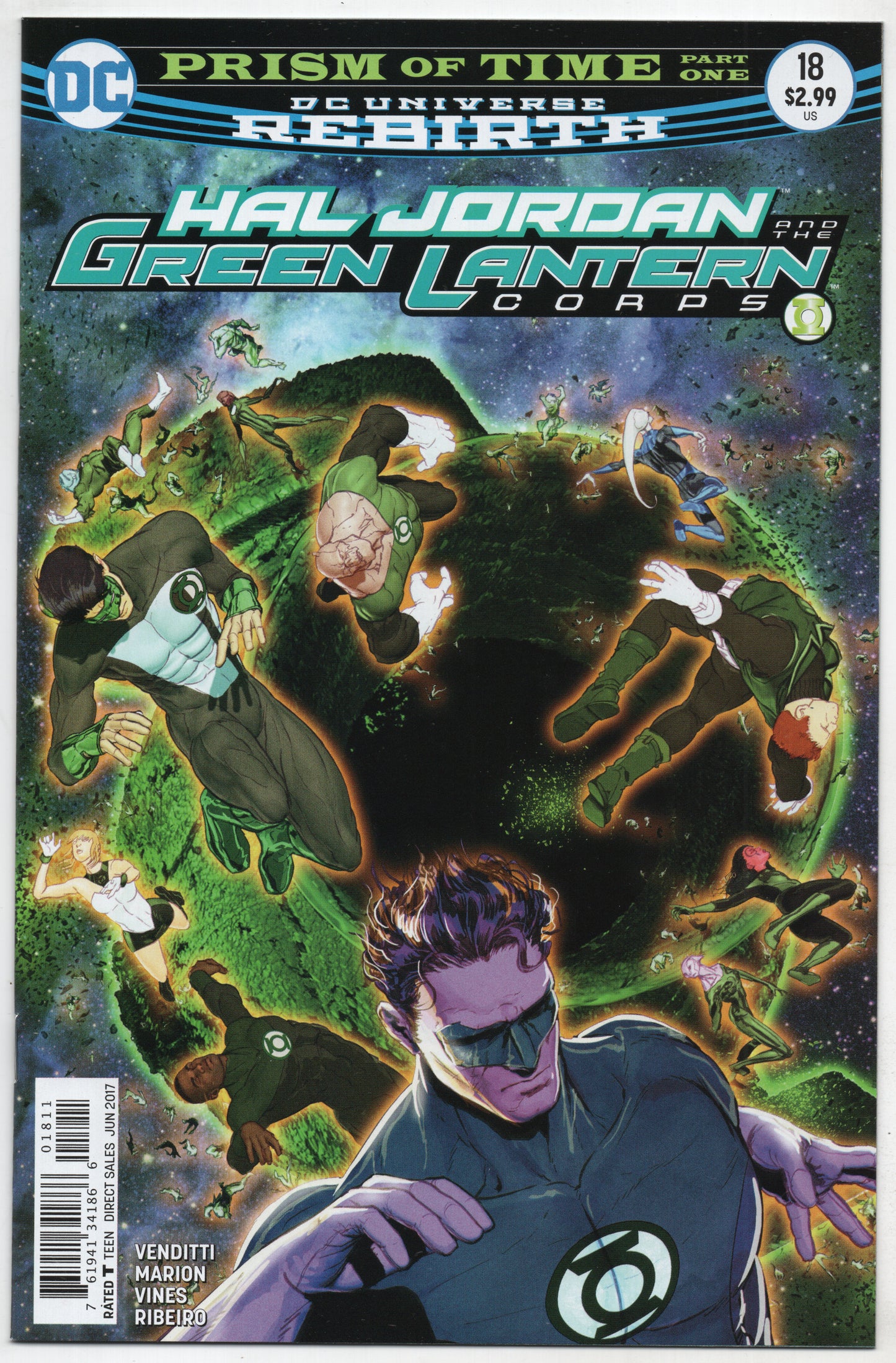 HAL JORDAN AND THE GREEN LANTERN CORPS #18 A DC 2017 Mikel Janin Robert Venditti - Golden Apple Comics