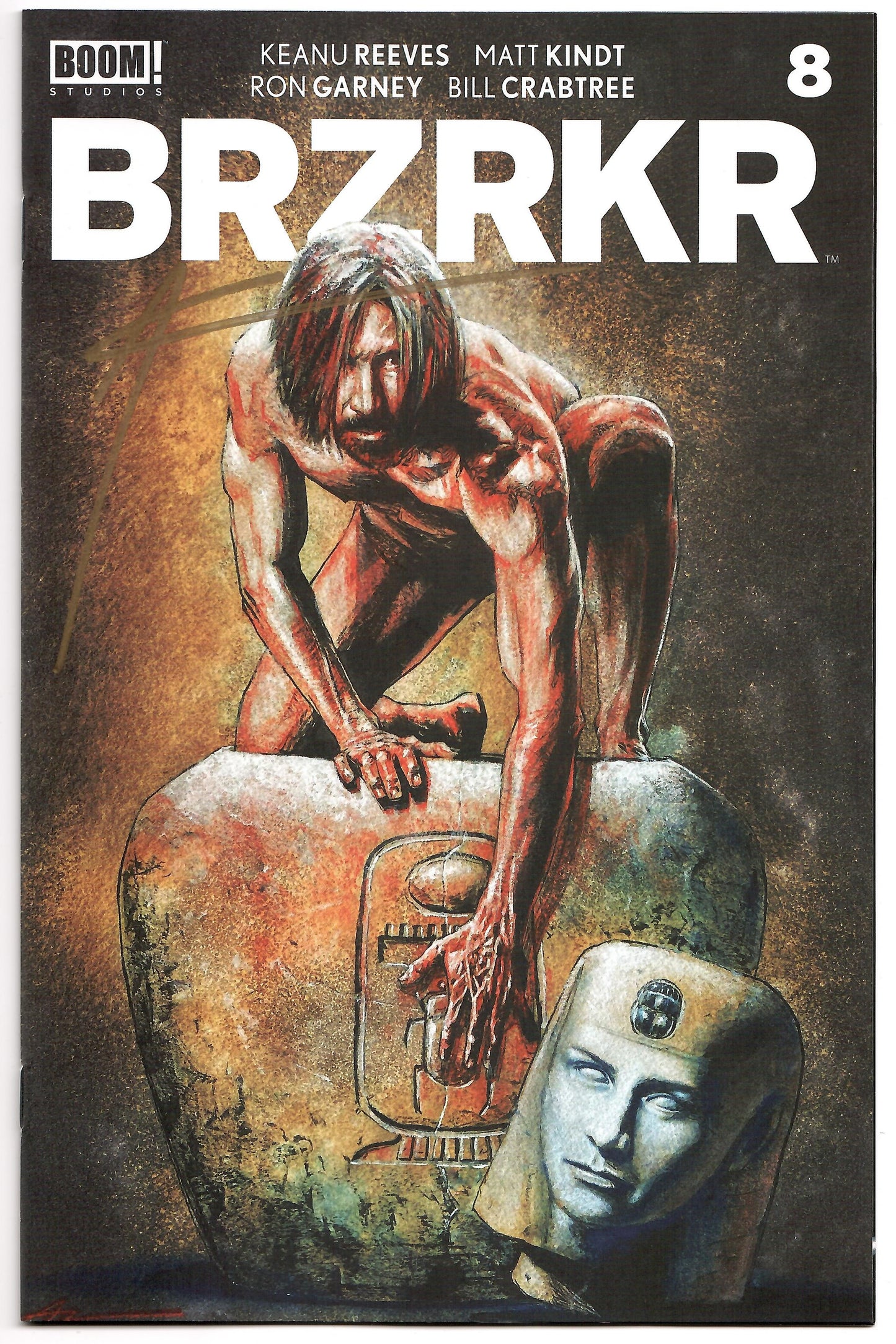 Brzrkr (Berzerker) #8 (Of 12) B Aaron Campbell SIGNED Variant (Mr) (04/27/2022) Boom