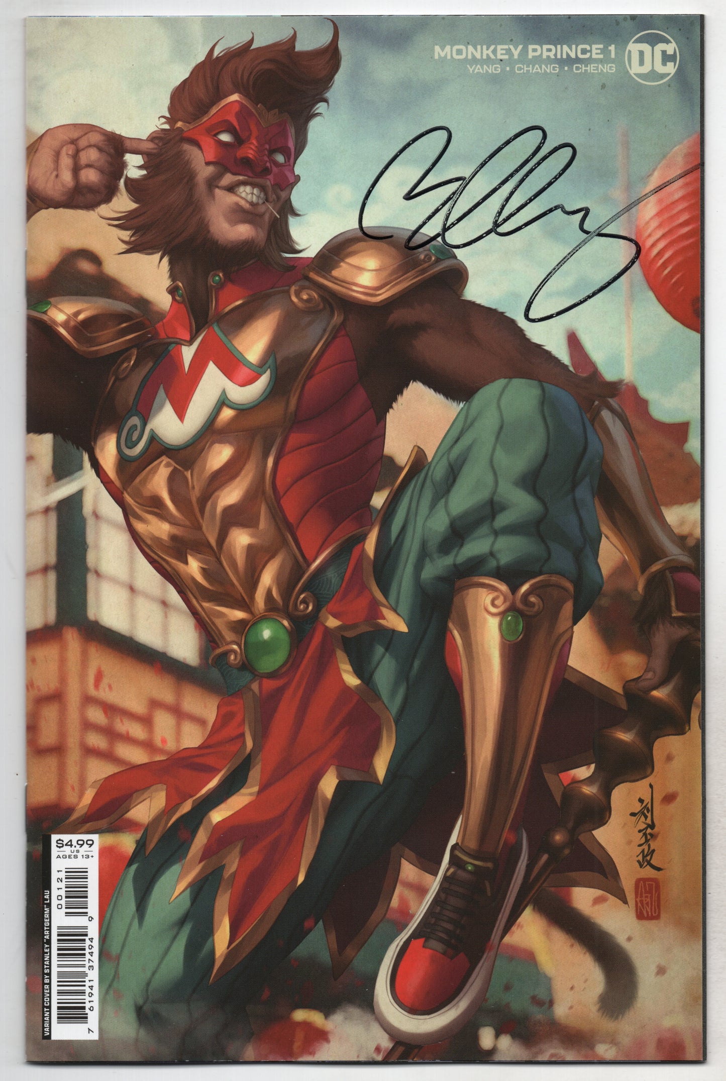 Monkey Prince #1 (Of 12) B Stanley Artgerm Lau Variant Bernard Chang SIGNED (02/01/2022) Dc