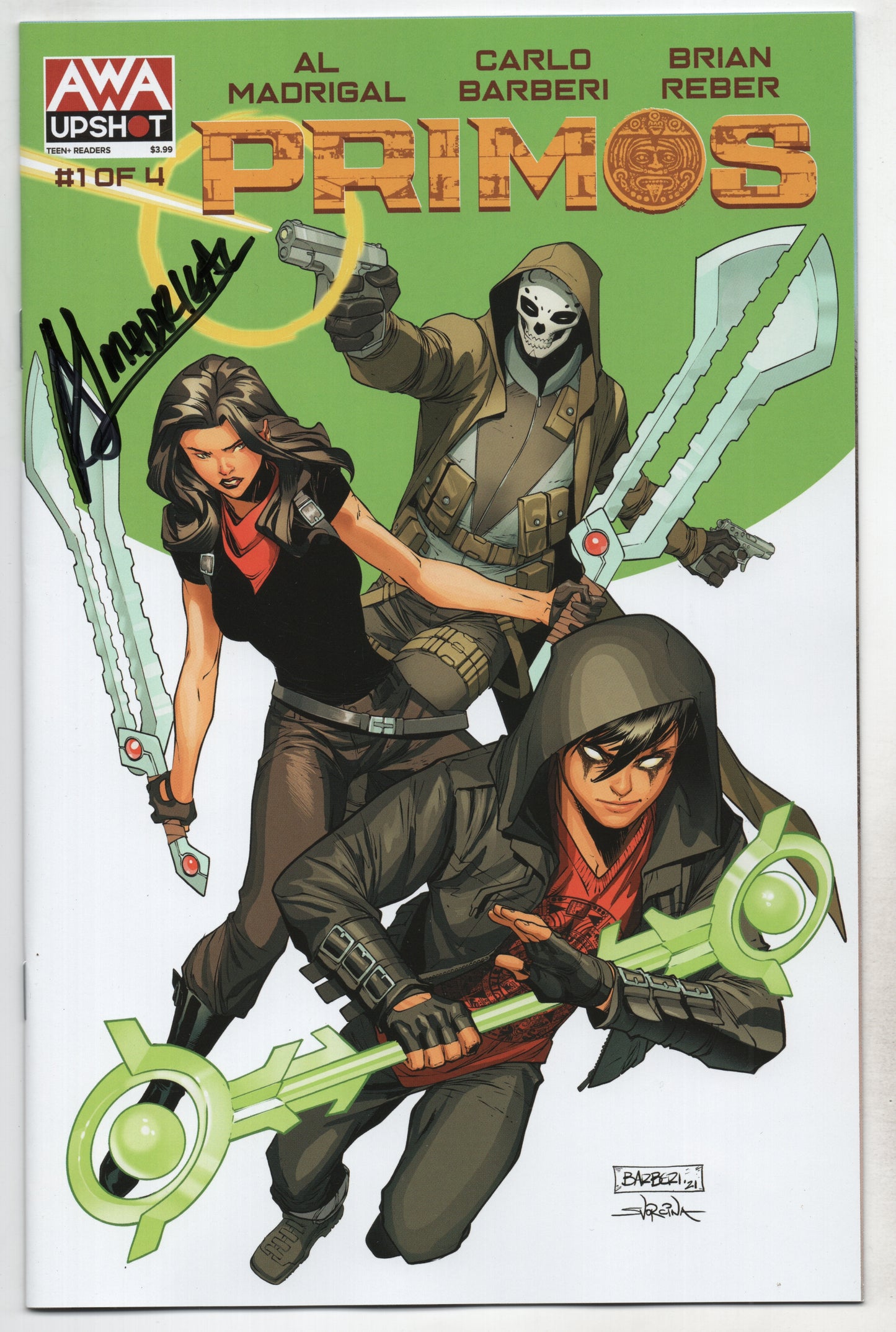 Primos #1 (Of 4) C 1:15 Carlo Barberi Variant Al Madrigal SIGNED (Mr) (02/02/2022) Awa - Golden Apple Comics
