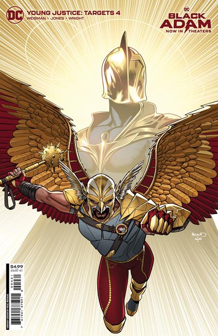 Young Justice Targets #4 (Of 6) C Paul Renaud Black Adam Movie Card Stock Variant (10/25/2022) Dc