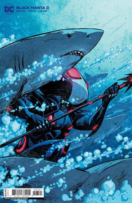 Black Manta #3 (Of 6) B Sanford Greene Card Stock Variant (11/09/2021) Dc - Golden Apple Comics