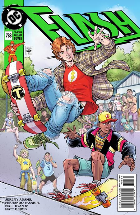 Flash #788 C Todd Nauck 90S Cover Month Card Stock Variant Skateboard (11/15/2022) Dc - Golden Apple Comics