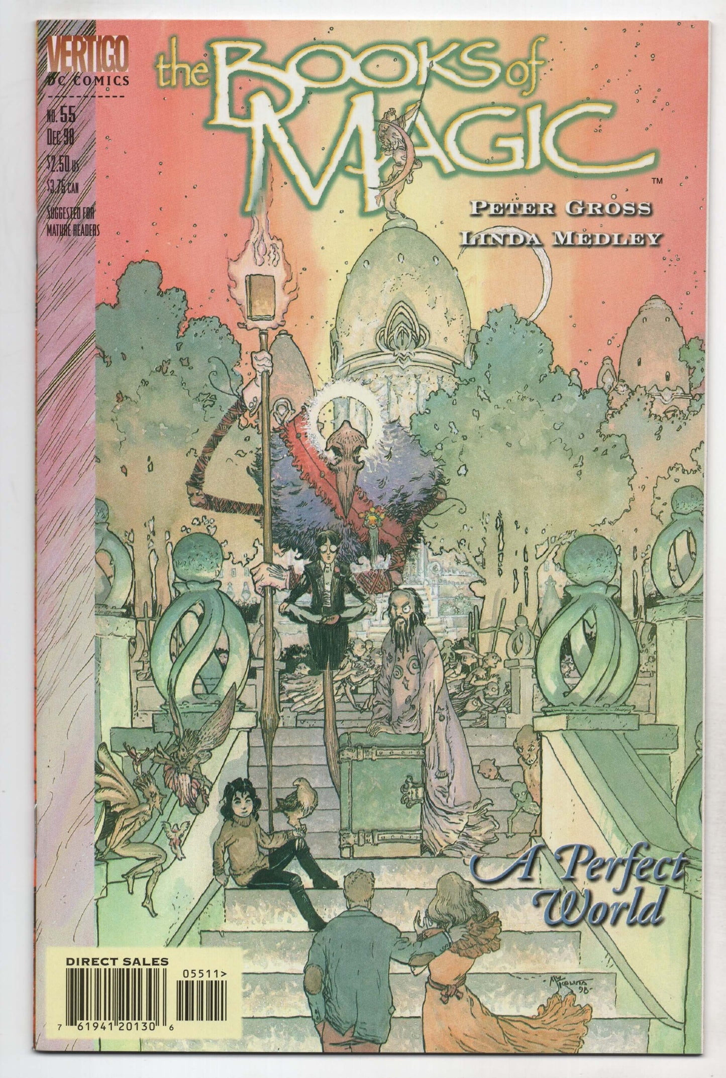 Books Of Magic 55 DC Vertigo 1998 NM Tim Hunter Mike Kulata