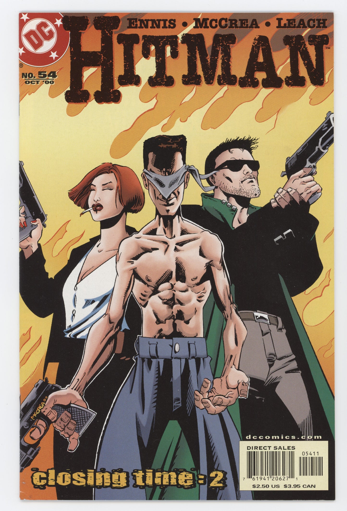 Hitman 54 DC 2000 VF NM Garth Ennis John McCrea