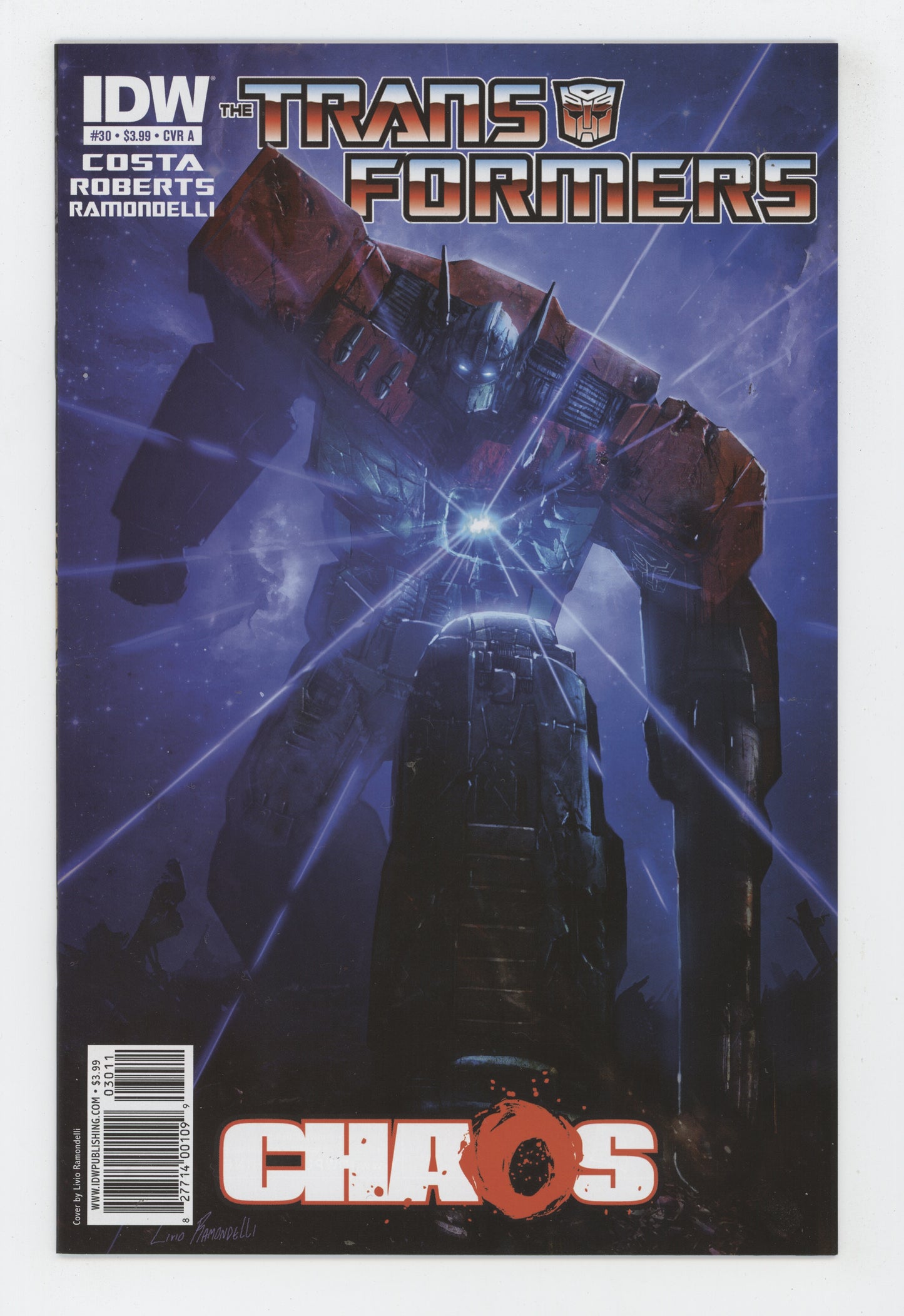 Transformers 30 A IDW 2011 Livio Ramodelli Mike Costa Megatron Optimus Prime Galvatron - Golden Apple Comics