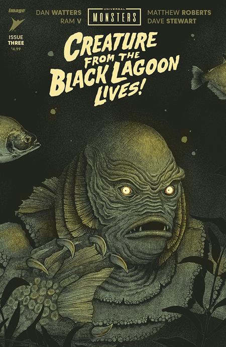 universal monsters creature from the black lagoon lives Universal Monsters Creature From The Black Lagoon Lives #3 (Of 4) E 1:50 Anwita Citriya Variant (06/26/2024) Image