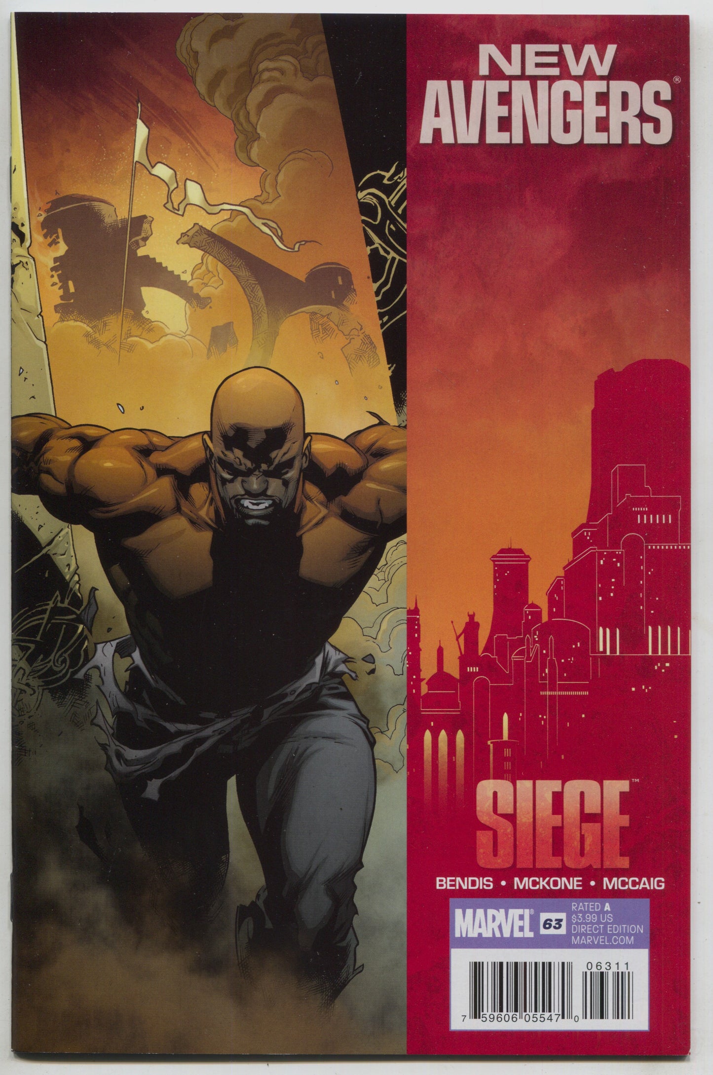 New Avengers 63 Marvel 2010 Stuart Immonen Siege Luke Cage