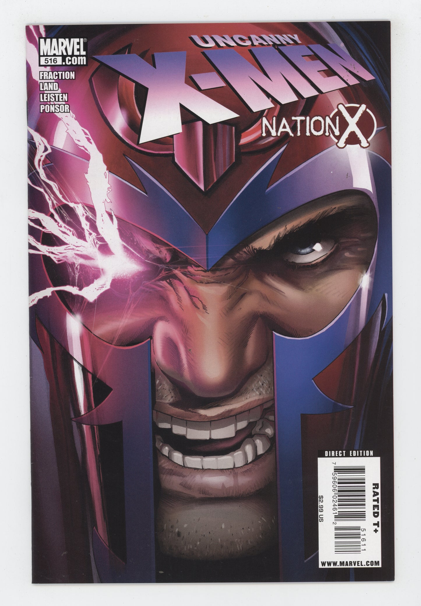 Uncanny X-Men 516 Marvel 2009 NM Greg Land Magneto - Golden Apple Comics