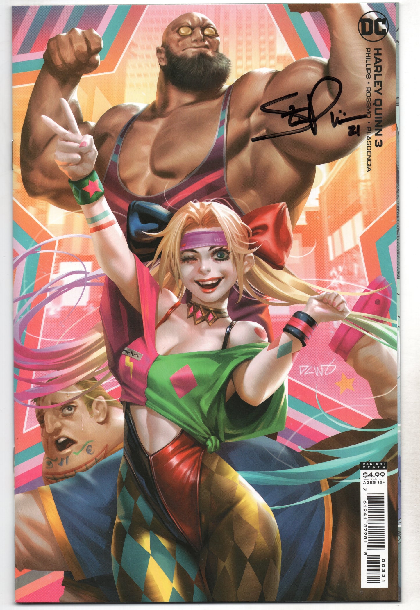 Harley Quinn #3 B Derrick Chew Variant Stephanie Phillips SIGNED (05/25/2021) Dc - Golden Apple Comics